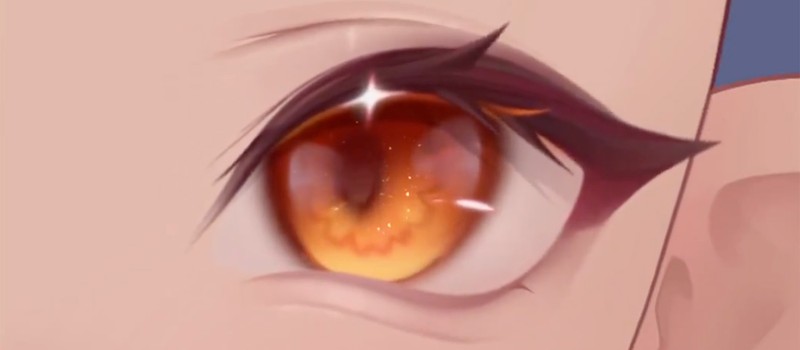 3D-художник RemiFiend создал гипнотизирующую модель глаза с желеобразной анимацией