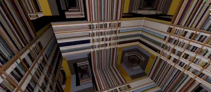 Художник воссоздал тессеракт из "Интерстеллар" и 40 тысяч объемных деревьев в бета-версии Blender 5.0