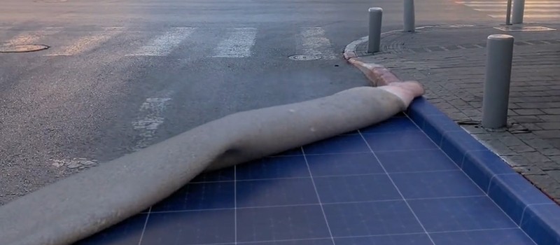 3D-художник показал крутой визуальный эффект сворачивания реальности в рулон