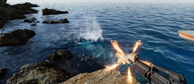 Разработчик реалистичой системы симуляции воды для Unity показал самые правдоподобные брызги от пуль