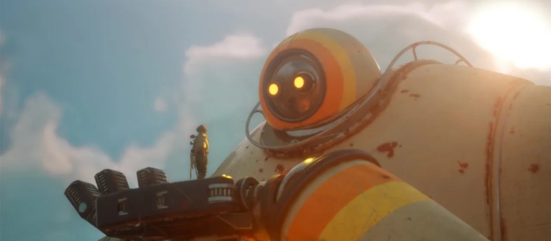 Выживание рядом с гигантским роботом после апокалипсиса в трейлере приключения Hello Sunshine