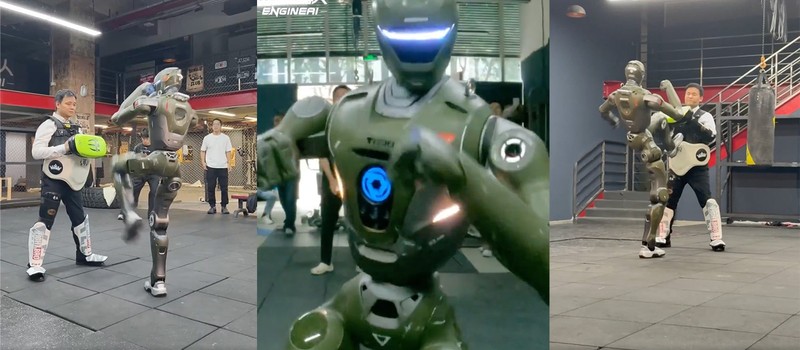 Робот-гуманоид сшиб главу китайской компании во время демонстрации возможностей