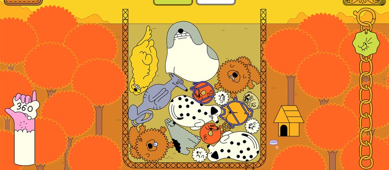 Рогалик-декбилдер Dogpile предлагает совмещать нарисованных от руки собак в духе Suika Game