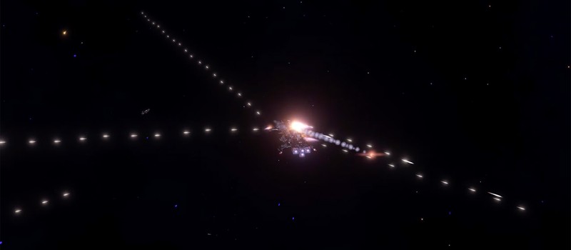 Отличный мод для космических битв в Stellaris получил обновление с улучшенной графикой автопушек в стиле "Пространства"