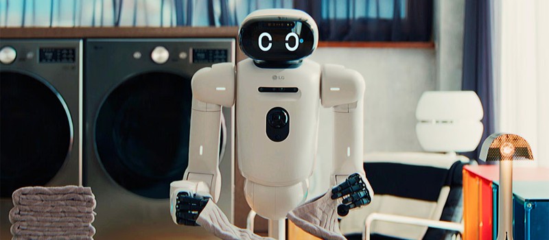 LG показала робота-помощника, который складывает белье и разгружает посудомойку