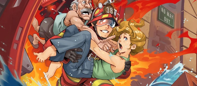 Если бы Марио был бы пожарником – релизный трейлер пиксельного платформера Fire Hero: Pixel Rescue