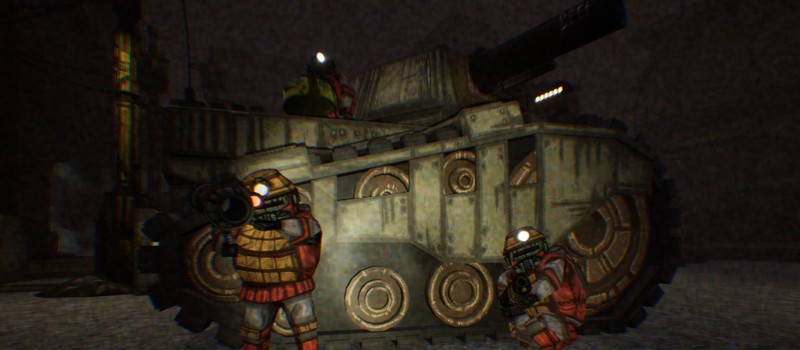 Мрачная эстетика в стиле Warhammer 40000, монстры и управление танком в трейлере кооперативного хоррора Ironclad