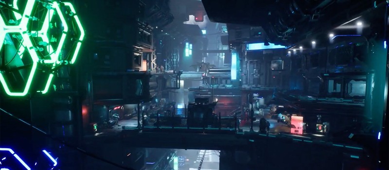 Многоуровневый киберпанковый город на видео из Project Blackbird – отменённой Microsoft MMO