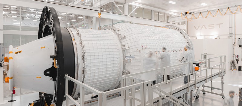 Частная космическая станция готовится к запуску после завершения сборки основной структуры