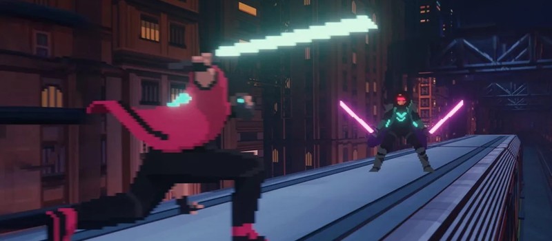 Неоновый киберпанк, сражения на мотоциклах и световые мечи в первом трейлере метроидвании Sky Dust
