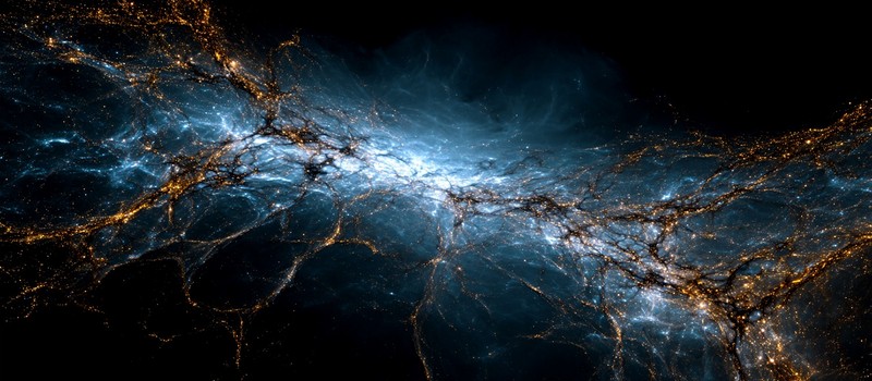 Учёные показали, как выглядит паутина тёмной материи, которая держит галактики вместе