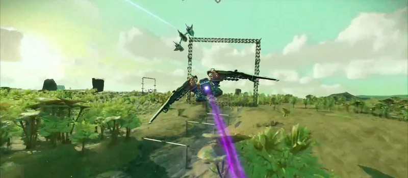 Игрок No Man's Sky построил полноценную гоночную трассу для космических кораблей