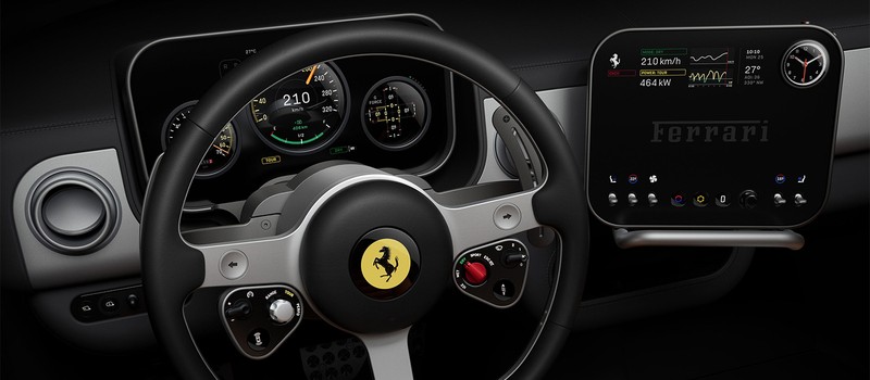 Ferrari показала интерьер первого электрокара Luce с физическими кнопками вместо тачскринов