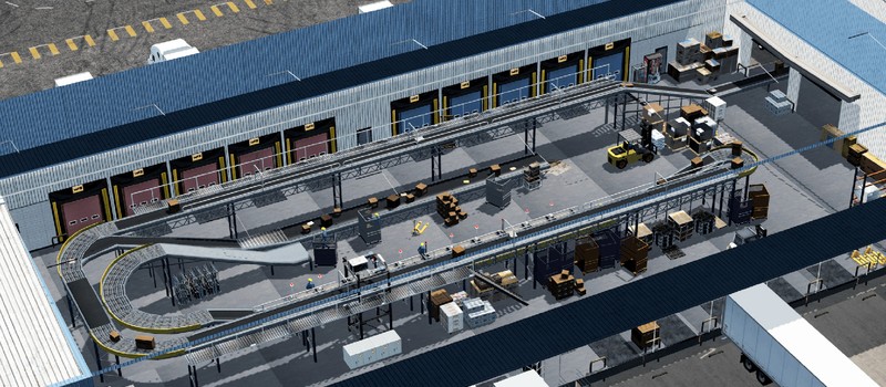 Игрок в Cities Skylines построил работающий сортировочный центр FedEx с детальным анимированным интерьером