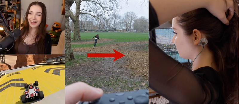 Геймпад управляет стримершей в реальной жизни при помощи стимуляции мозга