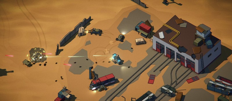 Возведение базы и уничтожение врагов на машинках в трейлере постапокалиптической стратегии Machine Mind