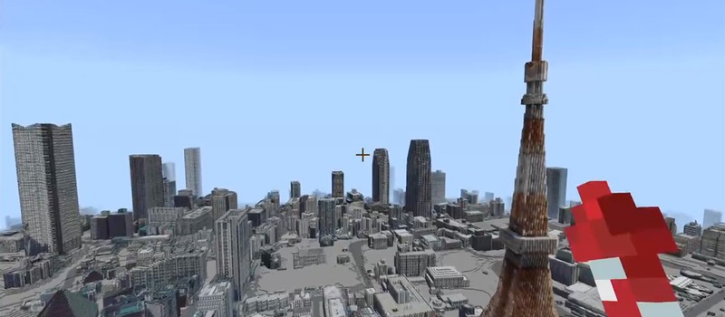 Японский игрок воссоздал весь Токио в Minecraft с точностью до отдельных зданий