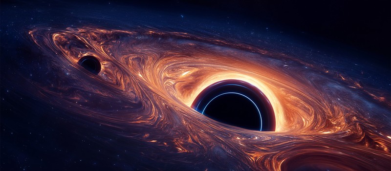 Две сверхмассивные чёрные дыры впервые обнаружены в тесной смертельной спирали