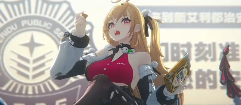 Милая фигуристая блондинка-полицейский крадет снэки ночью в трейлере новой героини Zenless Zone Zero