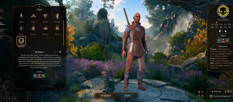 Мод Baldur's Gate 3 добавил класс Хеллдайвера с 4 подклассами и 37 заклинаниями