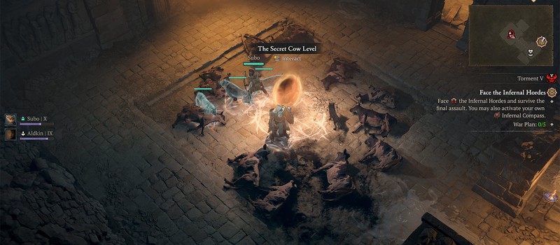 Сообщество Diablo 4 нашло секретный коровий уровень и Корону Короля Коров