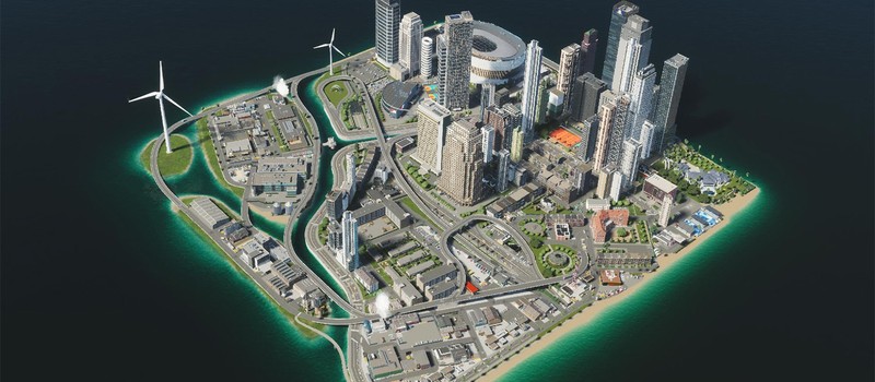 Геймер уместил целый город на одной клетке Cities Skylines 2 и получил карту в стиле GTA Vice City