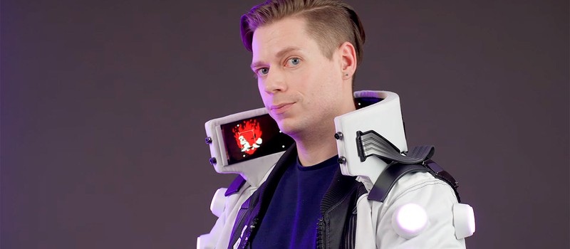 Косплейная куртка из Cyberpunk 2077 с гибким OLED-воротником за $1200, на котором можно играть с помощью Steam Controller
