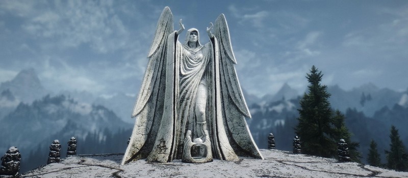 Геймер случайно устроил в Skyrim эпичную битву Меридии и дракона и чуть не застрял между небом и землей