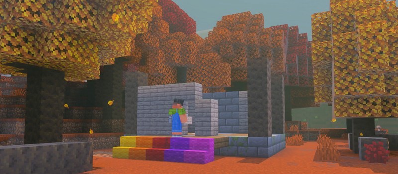 Minecraft получит осенний лесной биом с серыми тополями и шерстяные лестницы