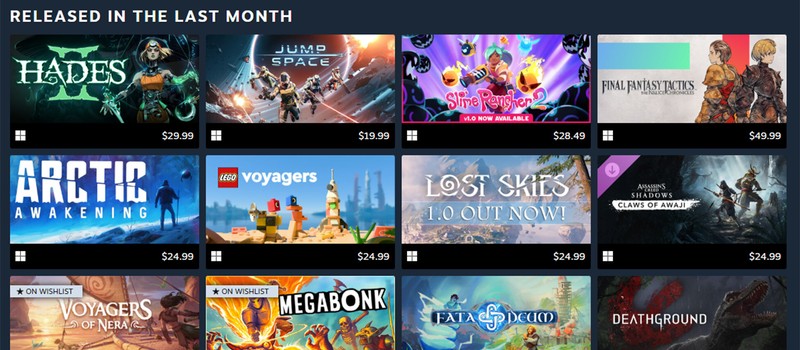 Valve обновила магазин Steam, а новый Персональный календарь упростил поиск игр