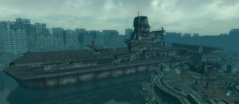 Почему жители Ривет-Сити в Fallout 3 не используют огромную полётную палубу авианосца