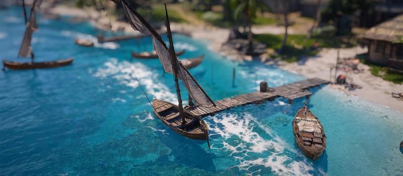 Геймер уменьшил Карибы из Black Flag Resynced до игрушечного вида с помощью тилт-шифт эффекта