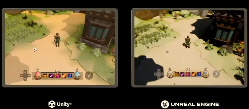 Unity показала игру на своём движке, работающую внутри Unreal Engine