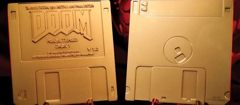 Американский ритейлер начал продавать позолоченные дискеты с Doom за 30 долларов без самой игры
