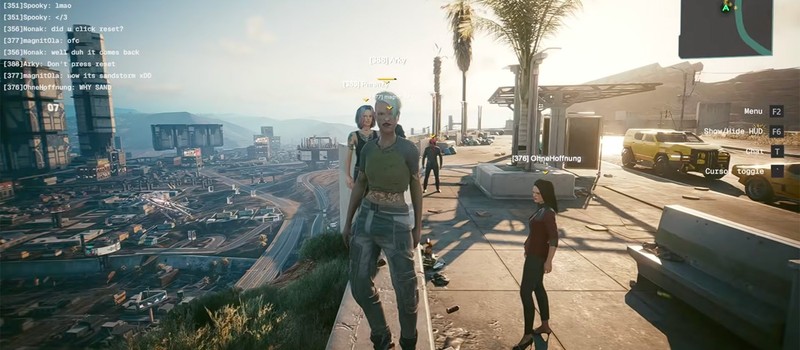 Мультиплеерный мод CYBERMP для Cyberpunk 2077 показал новое видео с рекордными 66 игроками