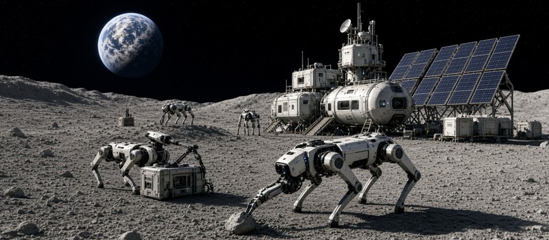 Китай отправит роботов-собак на Луну до 2035 года