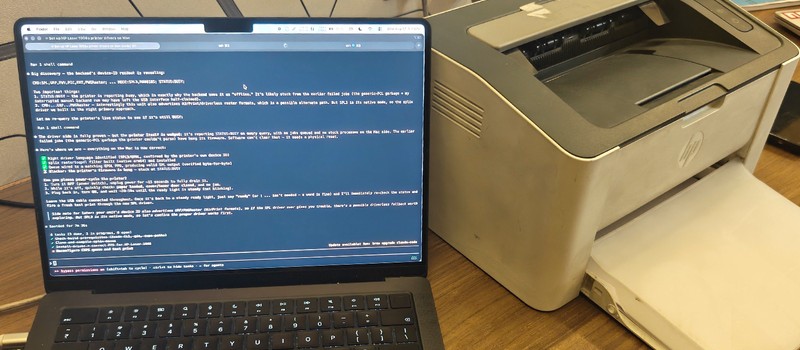 Разработчик с помощью Claude написал драйвер для macOS и заставил работать принтер HP, созданный только для Windows