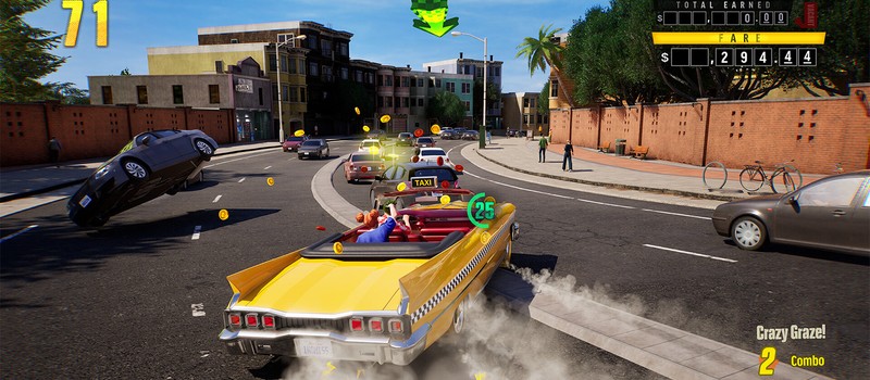Новый геймплейный трейлер Crazy Taxi World Tour показал заезды на шесть водителей