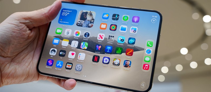 Впечатления от iPhone Duo вживую – 7,6-дюймовый экран, камера под дисплеем и складка в центре