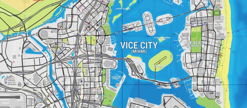 Фанаты обновили интерактивную карту Леониды из GTA 6 – она стала подробнее, но меньше
