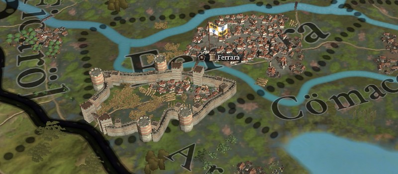 Игрок в Europa Universalis 5 показал скриншот с укреплениями Феррары, которые вместо города защищают поля с зерном