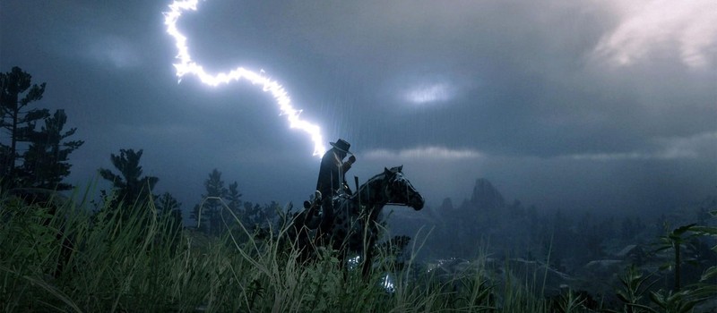 Игрок получил самый редкий урон в Red Dead Redemption 2 – от молнии