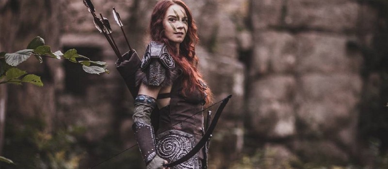 Польская фанатка The Elder Scrolls похвасталась косплеем на Эйлу Охотницу из Skyrim, снятым в реальных средневековых руинах