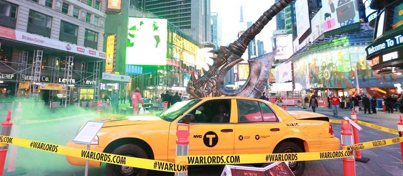 Реклама Warlords of Draenor на Times Square