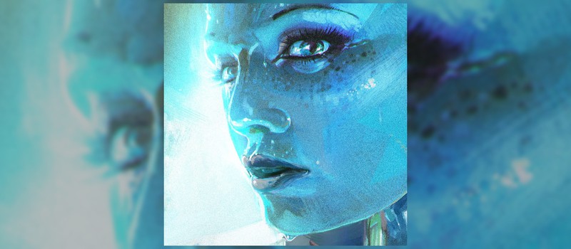 Потрясающая литография Лиары из Mass Effect