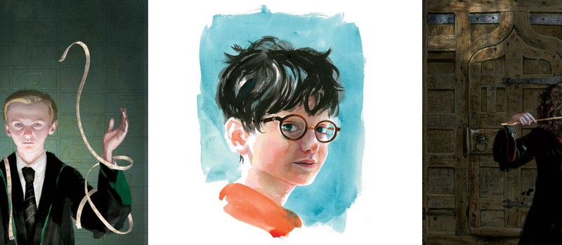 Арты из нового иллюстрированного издания Гарри Поттера