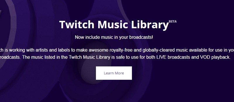 Twitch анонсировал свою музыкальную библиотеку для стримеров
