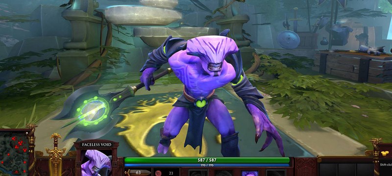 Моддер воссоздал отвергнутый концепт Faceless Void из DOTA 2