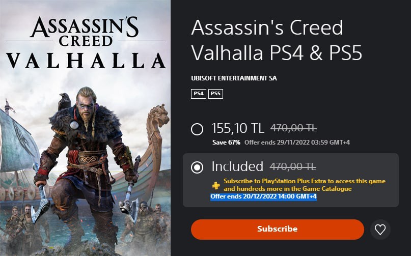 Assassin's Creed Valhalla Deluxe PS4 & PS5