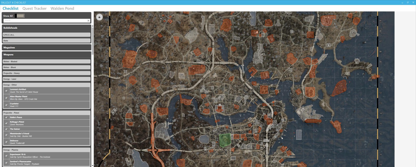 карта с обозначениями fallout 4 фото 91